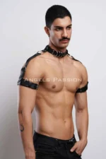 Stylish Men's Harness with Arm, Neck, and Shoulder Details, Men's Partywear - SHM90 - Image 9