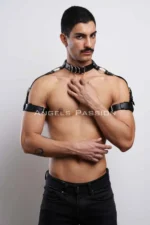 Stylish Men's Harness with Arm, Neck, and Shoulder Details, Men's Partywear - SHM90