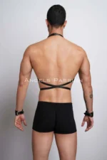 Men's Leather Chest Harness, Men's Fancy Apparel, Men's Party Wear - SHM75 - Image 6