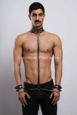 Fantasy Men's Choker and Bracelet Set, Choker - Bracelet Set - SHM56