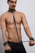 Fantasy Men's Choker and Bracelet Set, Choker - Bracelet Set - SHM56 - Image 5