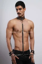 Fantasy Men's Choker and Bracelet Set, Choker - Bracelet Set - SHM56 - Image 6