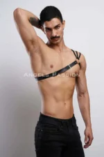Stylish Men's Shoulder Harness with Detailed Shoulders - Men's Chest Harness - SHM45 - Image 6