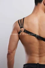 Stylish Men's Shoulder Harness with Detailed Shoulders - Men's Chest Harness - SHM45 - Image 4