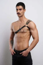 Stylish Men's Shoulder Harness with Detailed Shoulders - Men's Chest Harness - SHM45 - Image 5