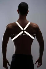 Reflective (Glow-in-the-Dark) Men's Chest Harness, Men's Party Wear - SHM43 - Image 4