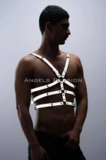 Glow-in-the-Dark - Reflective Men's Chest Harness, T-Shirt Harness - SHM38 - Image 2