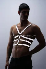 Glow-in-the-Dark - Reflective Men's Chest Harness, T-Shirt Harness - SHM38 - Image 4