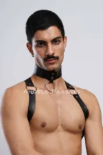 Men's Choker and Chest Harness, Men's Party Wear - SHM35 - Image 4