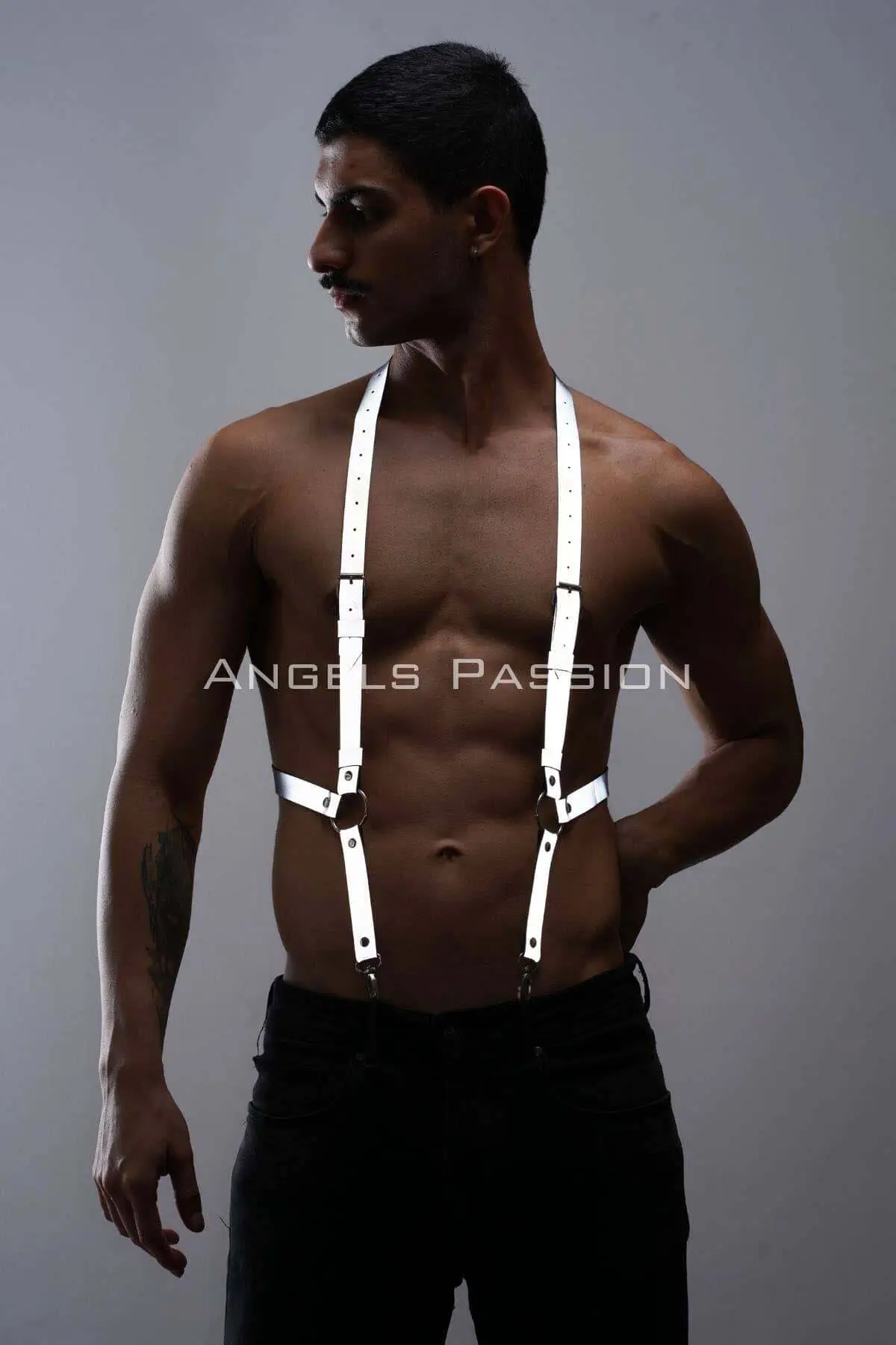 Reflective (Glow-in-the-Dark) Men's Suspenders, Glowing Men's Belt SHM29