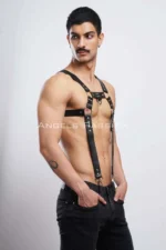 Men's Chest Harness, Men's Leather Suspenders, Men's Clubwear - SHM23 - Image 3