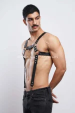Men's Chest Harness, Men's Leather Suspenders, Men's Clubwear - SHM23 - Image 6
