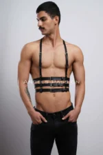 Men's Clubwear, Leather Party Wear, Techno Clubwear - SHM17 - Image 2