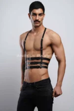 Men's Clubwear, Leather Party Wear, Techno Clubwear - SHM17 - Image 3