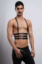 Men's Clubwear, Leather Party Wear, Techno Clubwear - SHM17 - Image 6