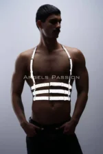 Reflective (Glow-in-the-Dark) Men's Chest Harness, Party Accessory, Clubwear - SHM17