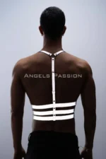 Reflective (Glow-in-the-Dark) Men's Chest Harness, Party Accessory, Clubwear - SHM17 - Image 7