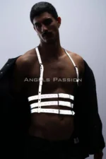 Reflective (Glow-in-the-Dark) Men's Chest Harness, Party Accessory, Clubwear - SHM17 - Image 8