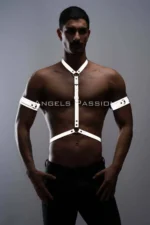 Reflective (Glow-in-the-Dark) Men's Chest and Bicep Harness Set - SHM15