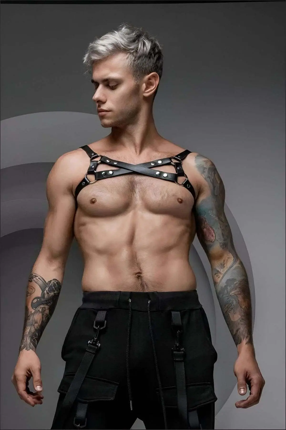 Men's Chest Harness, Men's Party Wear, Men's Dance Wear - SHM213