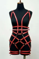 Leather Body Harness, Leather Dancer Costume, Pole Dance Costume - SH502 - Image 5