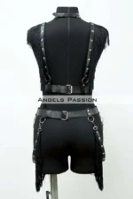 Tasseled Leather Harness Set, Tasseled Dress Accessory - SH768 - Image 5