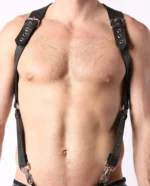 Men's Leather Chest Harness - SHM220 - Image 3