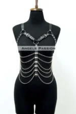 Plus Size Chain Chest Harness - SH534_S2 - Image 7