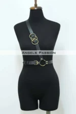 Yellow Accessory Over-the-Bust Single Strap Leather Waist Belt, Sexy Accessory - SH1183 - Image 6