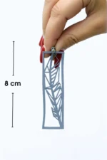 White Reflective Feather Earrings, Bohemian Design Laser Cut Earrings - APBJ025 - Image 2