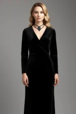 Damla Leather Choker, Leather Choker Necklace - SH1411 - Image 4