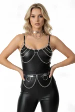 Elegant Harness Set with Transparent Chain - Image 3