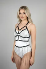 Chain Harness Set, Leather Chain Skirt Set - SH496 - Image 4