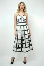 Leather Skirt and Leather Chest Harness Set, Cosplaywear - SH1013 - Image 3