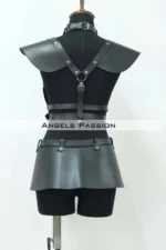 Leather Mini Dress, Leather Harness Skirt and Bust Set - SH1371 - Image 6