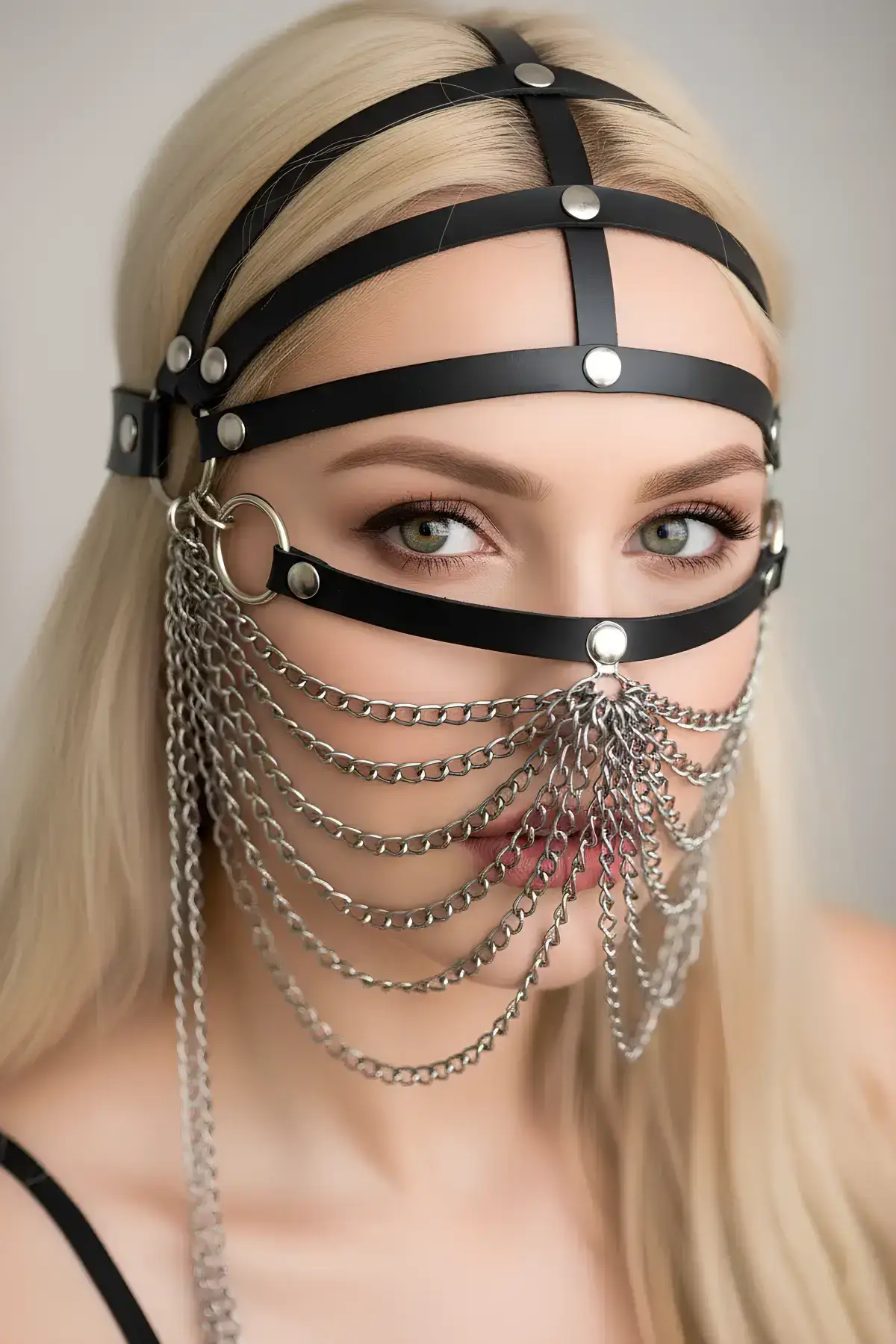 Chain Leather Sexy Mask - SH465