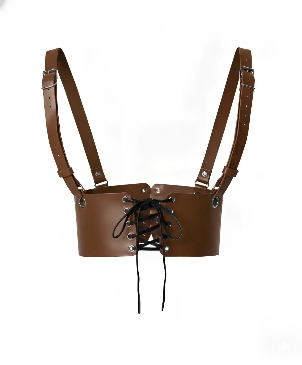 Brown Leather Women's Dress Belt, Shoulder Strap Dress Belt - SH1429