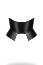 Black Leather Wide Women's Belt, Corset Leather Belt - SH611