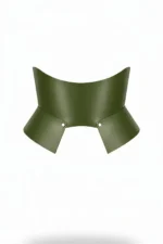 Khaki Leather Wide Women's Belt, Corset Leather Belt - SH611