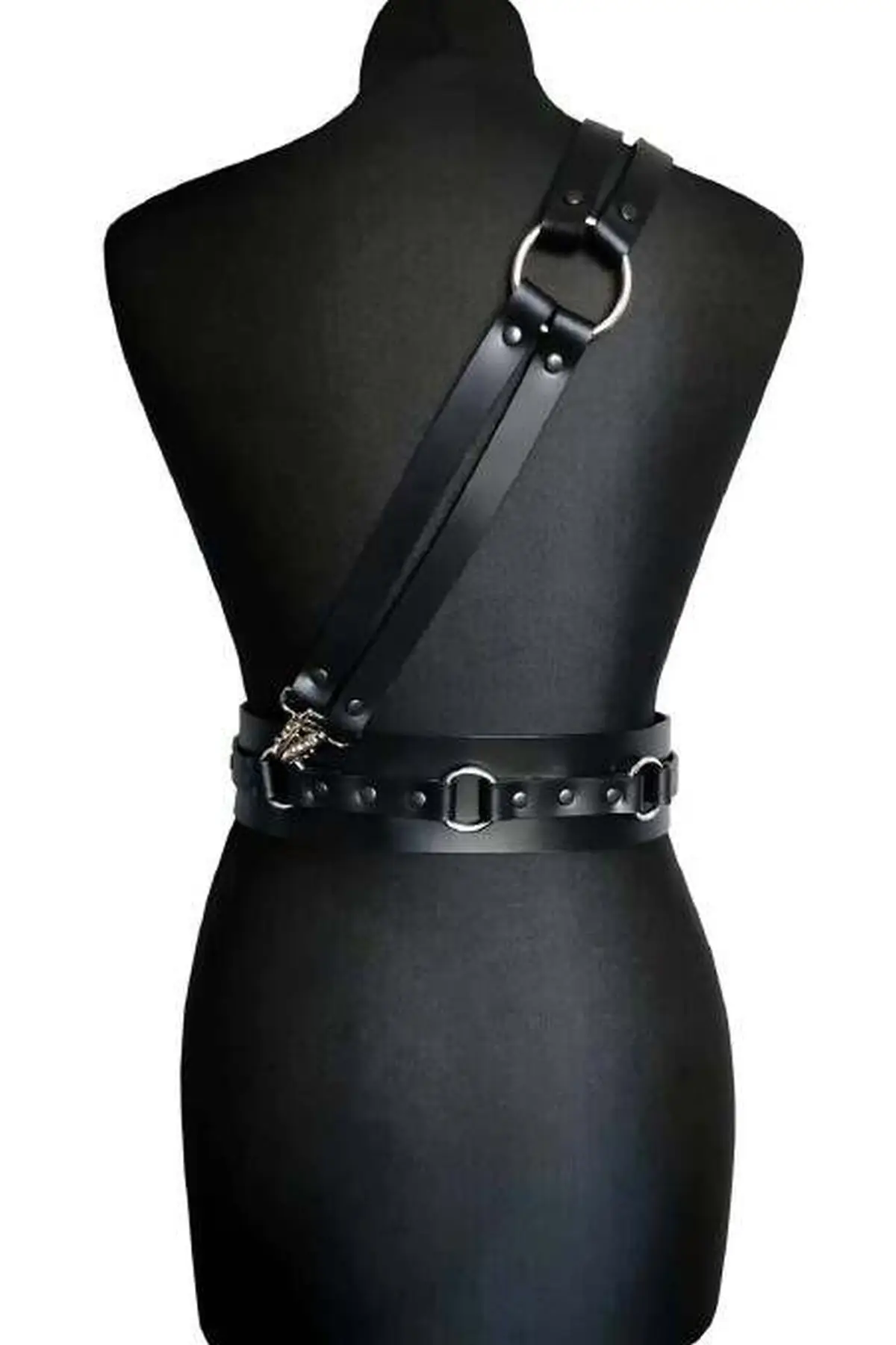 Leather Shoulder Strap Waist Harness - SH915