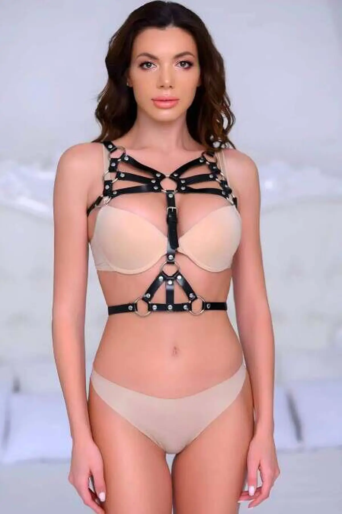 Sexy Fantasy Leather Chest Harness - SH1053