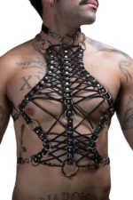 Men's Rubber Chest Harness - SHM192