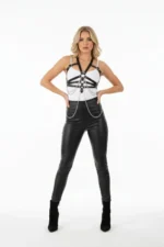 Red Women's Belt Faux Leather Multi-Strap Body Accessory - SH9 - Image 5