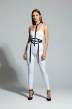 Black Women's Belt Faux Leather Body Accessory - SH29 - Image 3