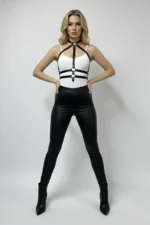 Black Women's Belt with Ring Detail Body Belt Accessory - SH30 - Image 4