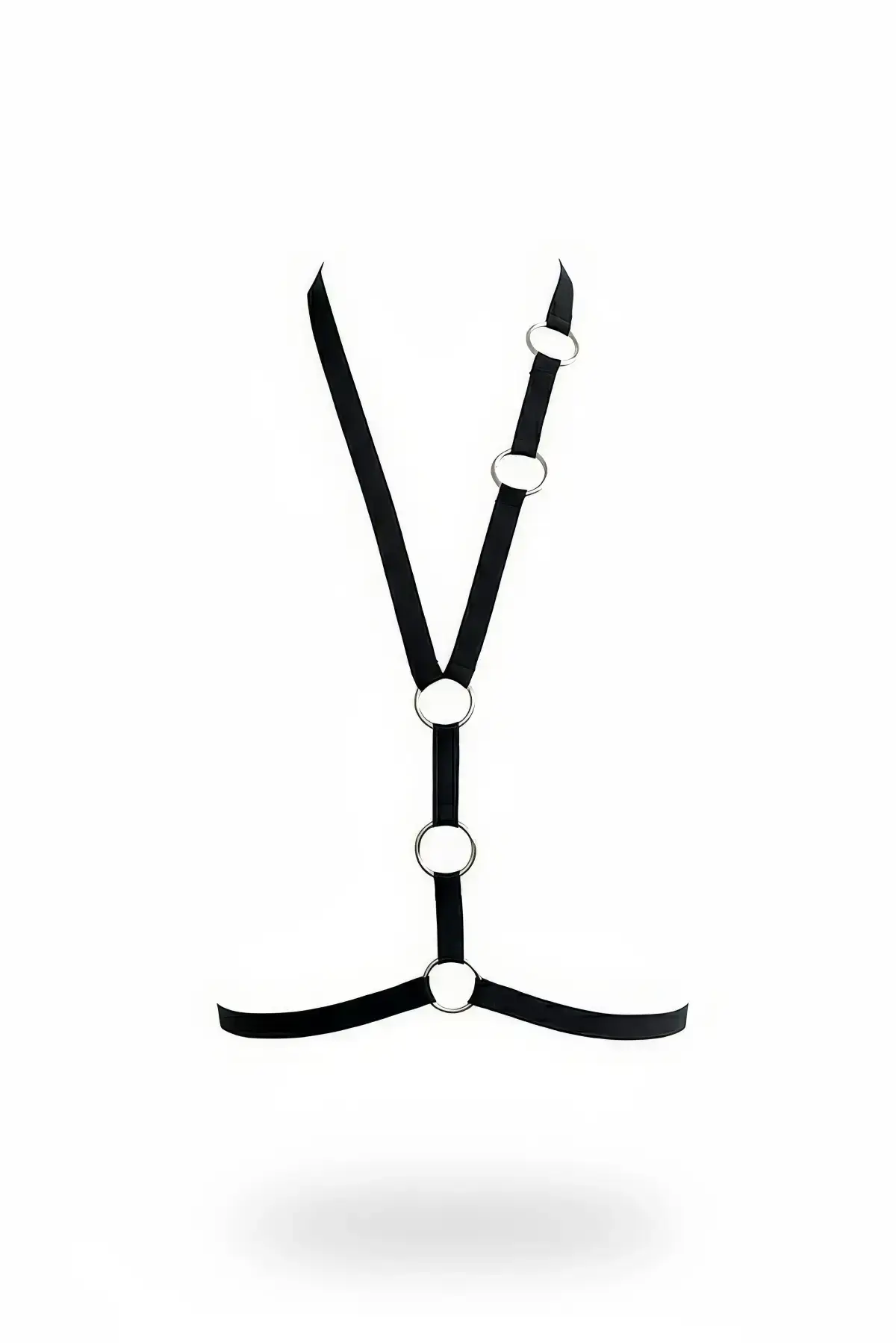 Black Women's Belt Ring Detail Body Accessory - SH101