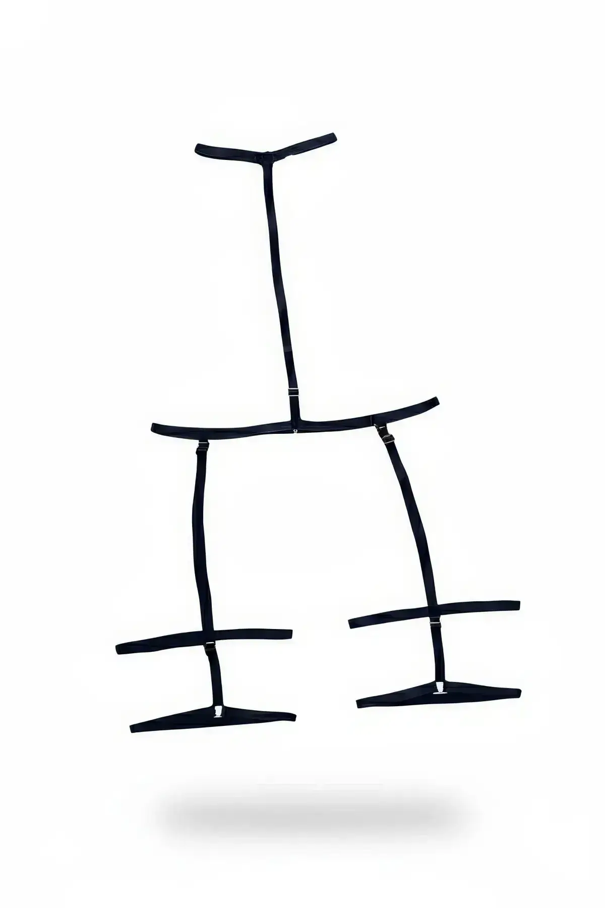 Black Body Harness with Adjustable Thigh Straps - SH150