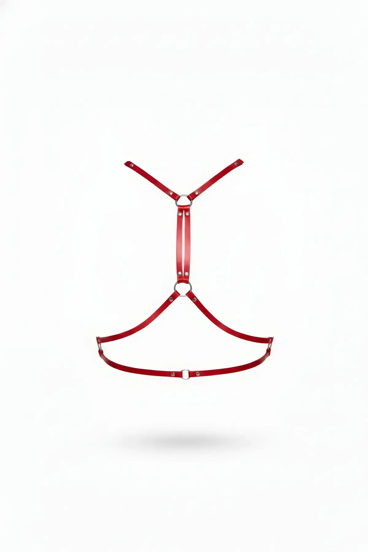 Red Women's Leather Belt Body Accessory - SH203