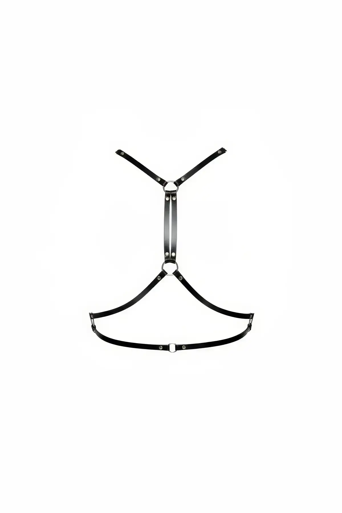 Black Women's Belt Faux Leather Body Accessory - SH203