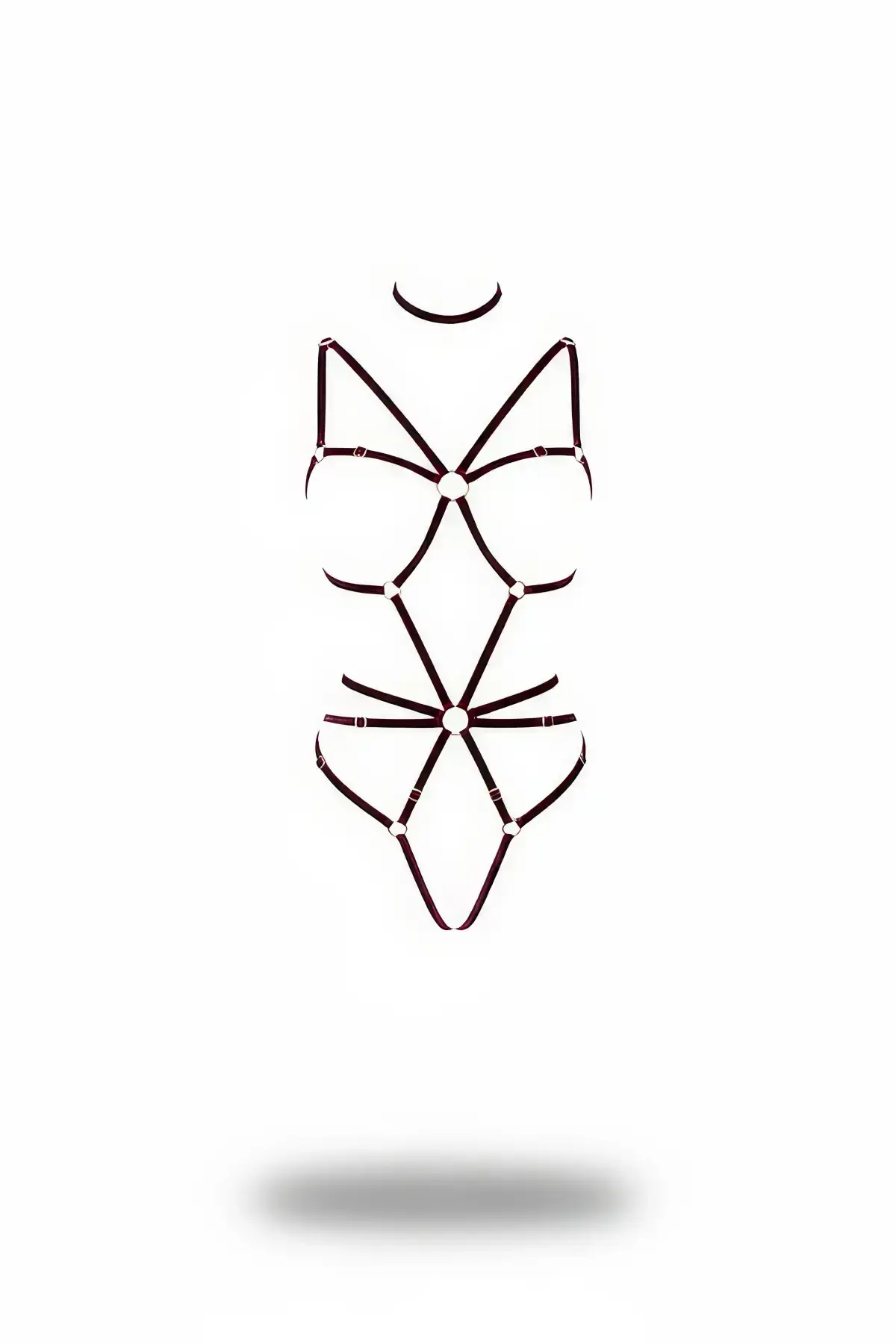 Body Harness Full Body with Ring Detail - SH338